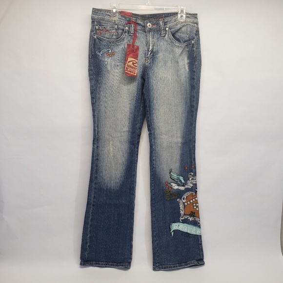 Request Embroidered Jeans Style: 91400, Wash: Iron - Picture 1 of 7